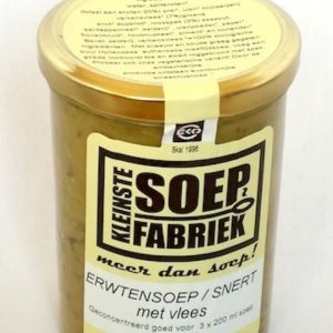 Erwtensoep met vlees van de Kleinste Soepfabriek