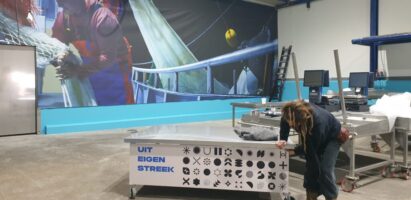 Opbouw in Blue Food Markthal